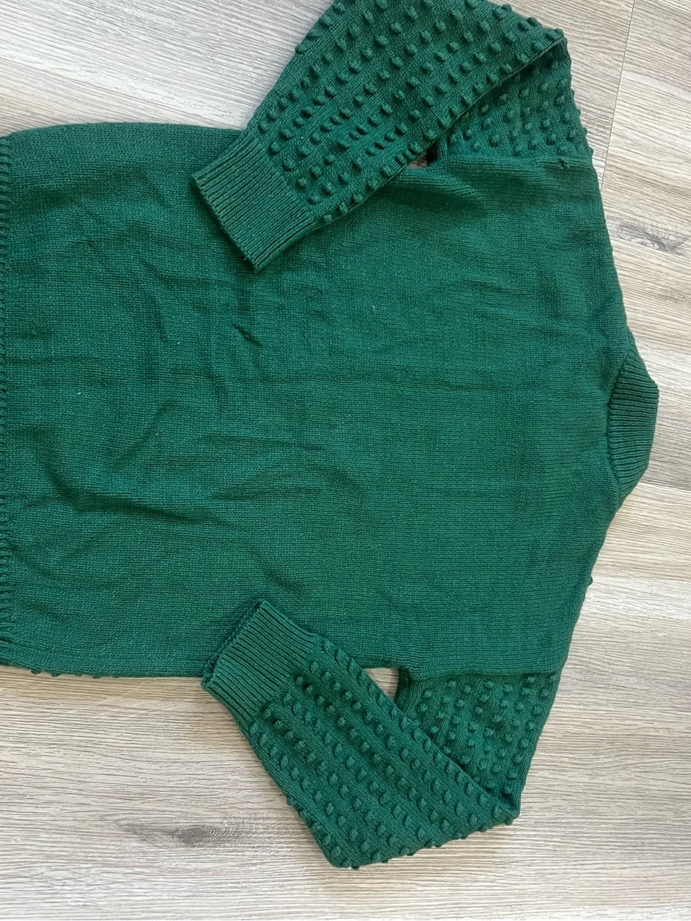 Lego Men's Forest Green Bobble Knit Crewneck Sweater